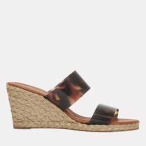 Andre Assous-Anfisa Printed Vinyl Espadrille Wedge
